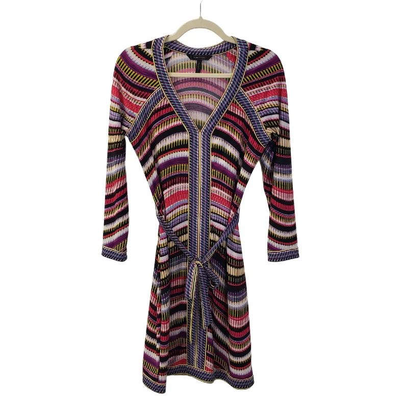 Closeout BCBG MaxAzria 60's Inspired Graphic Print Dress Size Small
