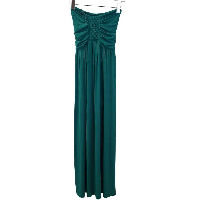 Shop and Save Bel Kazan Ruched Woven Strapless Midi Dress Size XS