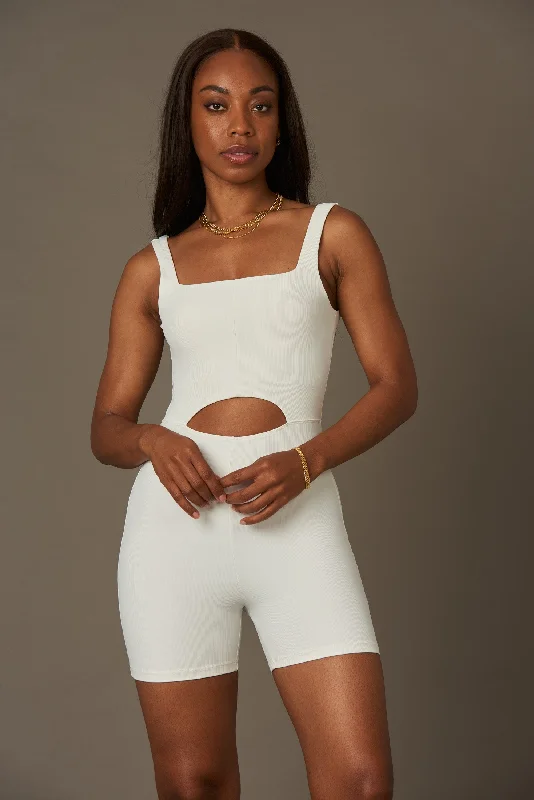 Season Finale Sale Swanky Jumpsuit White