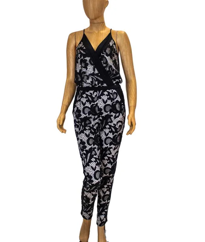 Warehouse Sale Black "Shany" Lace Jumpsuit
