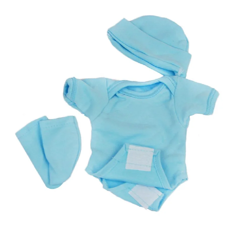 Super Deal Maxbell Blue Romper Jumpsuit Socks Hat Set for 10''-11'' Reborn Baby Girl Doll Super Deal Maxbell Blue Romper Jumpsuit Socks Hat Set for 10''-11'' Reborn Baby Girl Doll