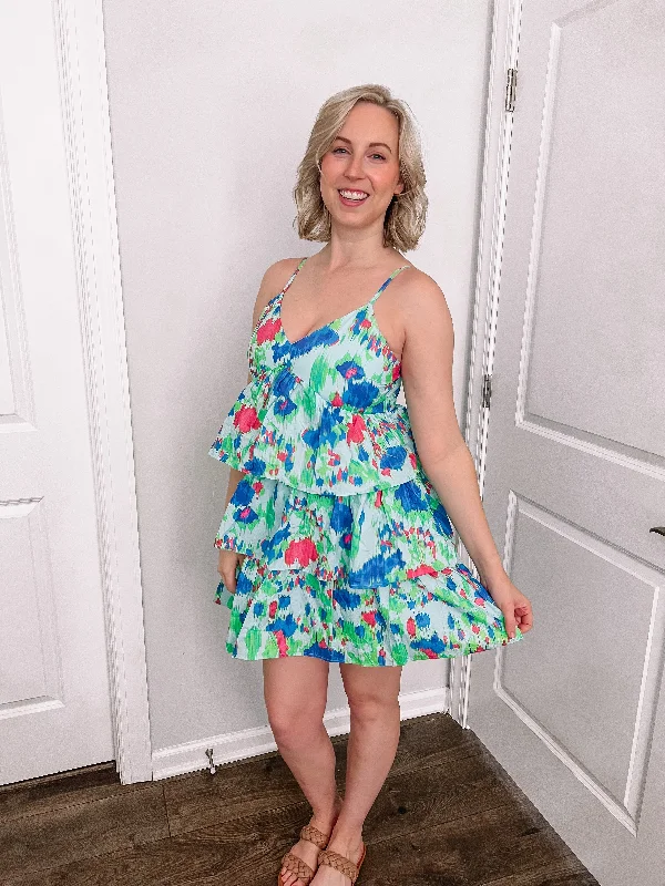 Exclusive Access Brushstroke Blue Dress