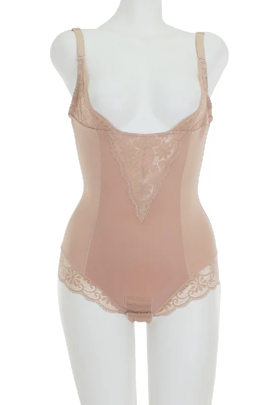 Act Now Lace And Mesh Bodysuit Shapewear