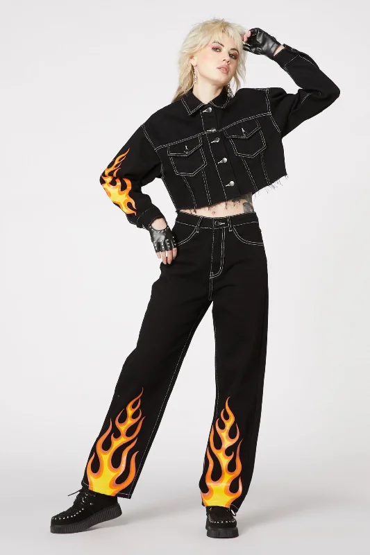 Deep Discounts Burn Baby Denim Jeans