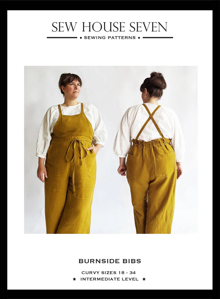 Year-End Clearance Burnside Bibs Curvy - Sewing Pattern | Sew House 7