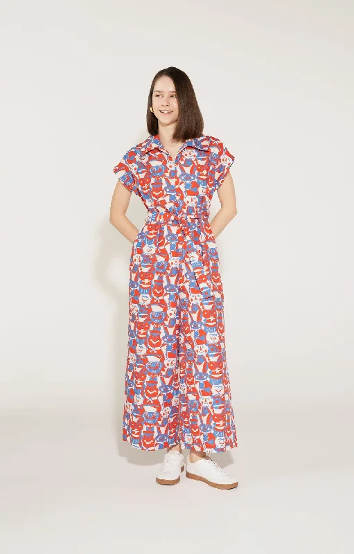 Instant Discount Butella Jumpsuit Miska Faces Red