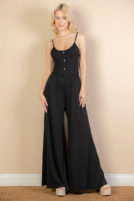 Seasonal Sale Wide Leg Jumpsuit with Front