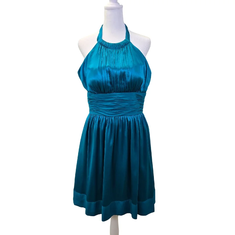 Stock Clearance Cache 100% Silk Halter Style Cocktail Dress Size 8