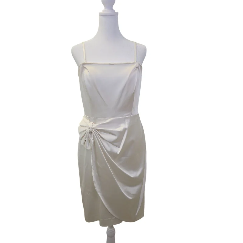 Markdowns Calvin Klein Satin Side Ruched Bodycon Cocktail Dress Size 8