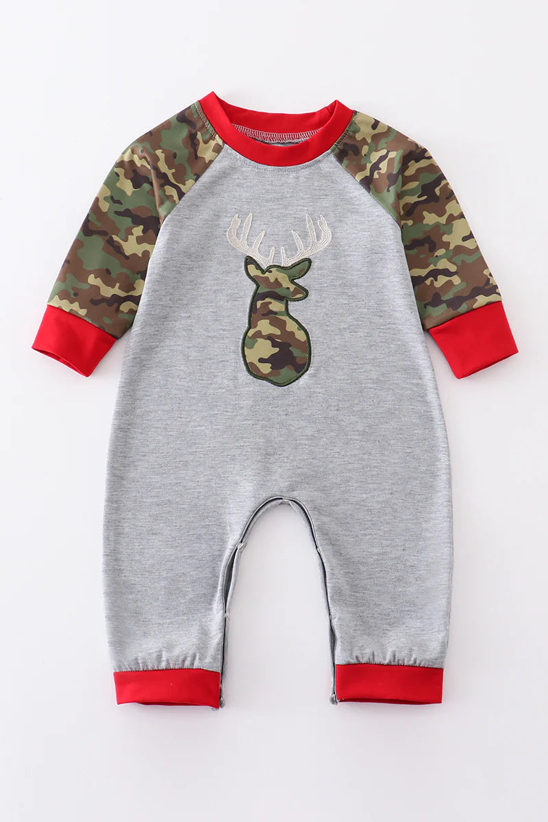 Price Rollback Camo & Red Deer Romper