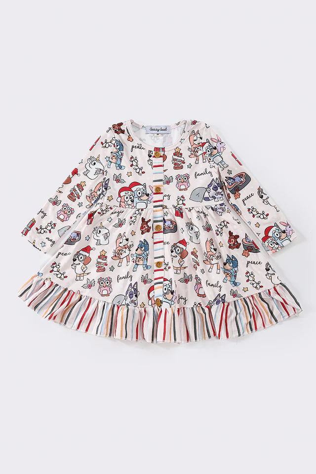 Major Savings Christmas Bluey Dress