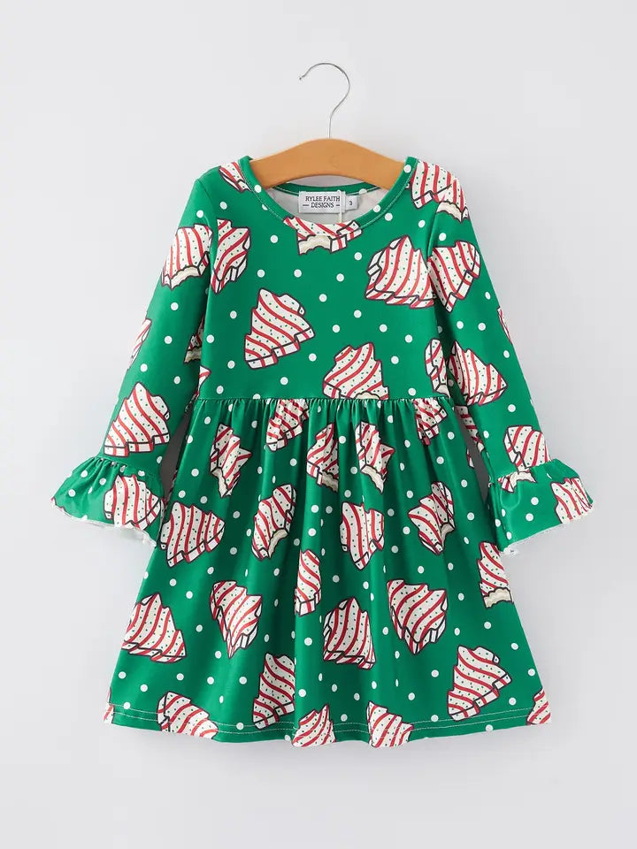Closeout Christmas Tree Cakes Twirl Dress