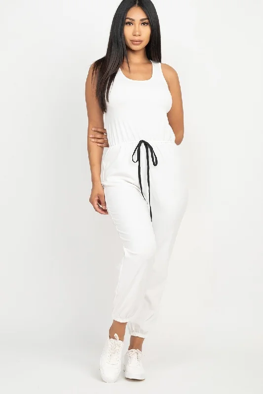 Markdown Madness Elasticized Waist Jogger Jumpsuit
