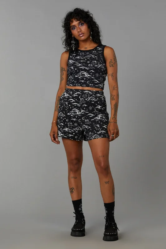 Great Bargains Cloudy Nights Print Short