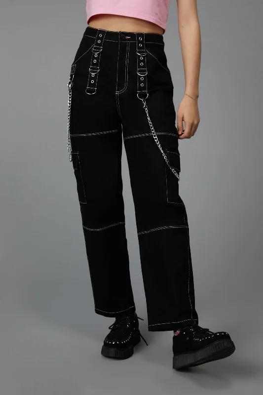 TIME-Limited Offer Contrast Stitch Cargo Pant
