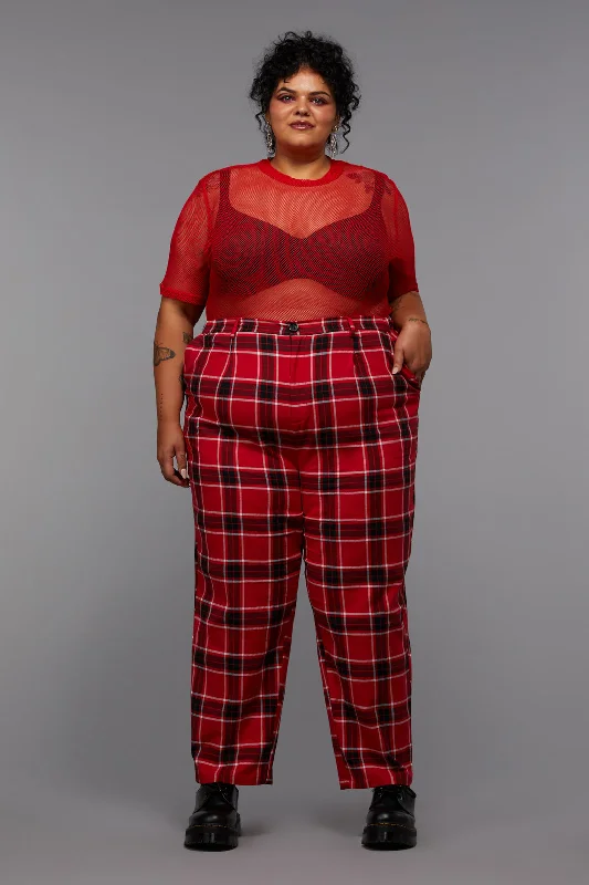 Act Fast Curve Demonic Tartan Pant