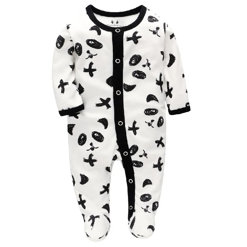 Grand Opening Sale Maxbell Cute Newborn Baby Romper Infant Printed Boys Girls Jumpsuit Outfits S Panda