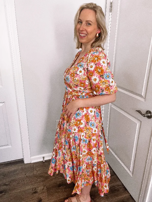Super Sale Daisy Wrap Dress