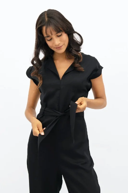 Midnight Madness Dakar Jumpsuit - Licorice Black