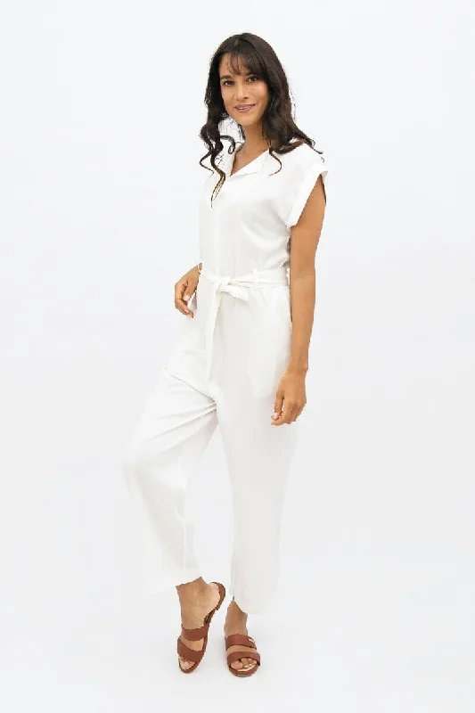 Markdowns Dakar Jumpsuit - Porcelain White