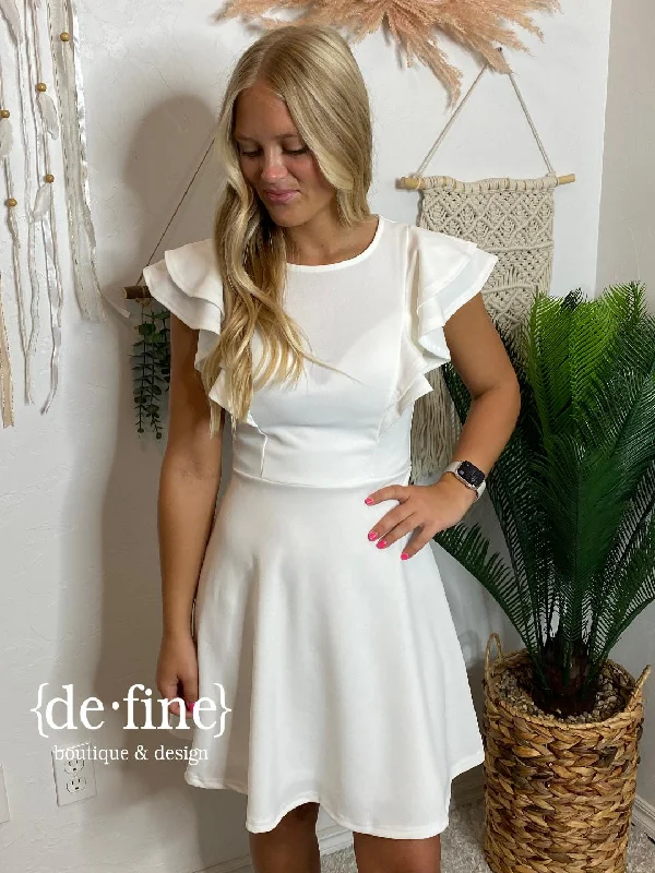 Massive Deals Dancing Queen Dress in White