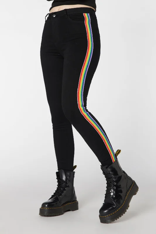 Don't Wait Denim Rainbow Slim Fit Jeans