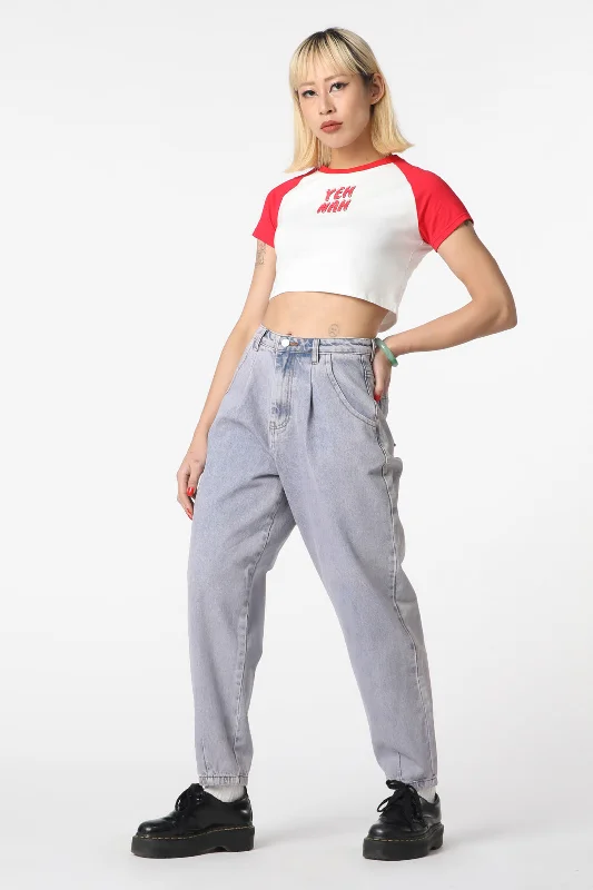 Hurry In Dixie Denim Peg Leg Jeans