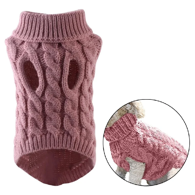 Value Deals Maxbell Dog Cat Jumper Jumpsuit Pet Sweater Costume for Small - Medium Dogs Pink XL