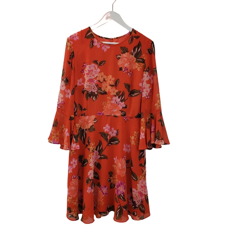 Seasonal Clearance Donna Morgan Floral Bell Sleeve Dress Size 12
