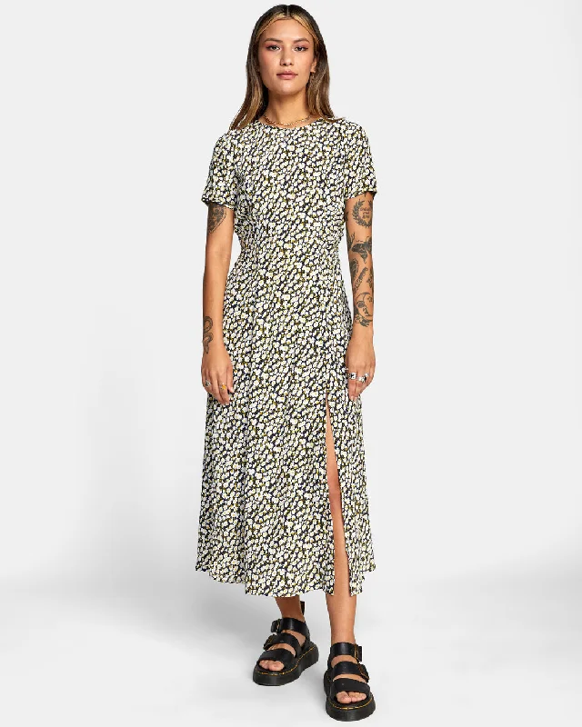 Can't Miss Dreamscape Midi Dress - RVCA Black