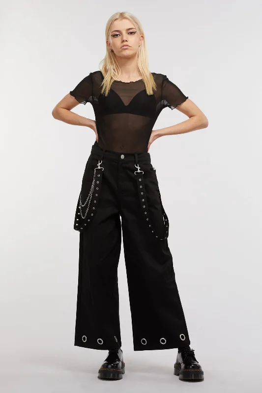 Quick Sale Duality Eyelet Wide Leg Pant