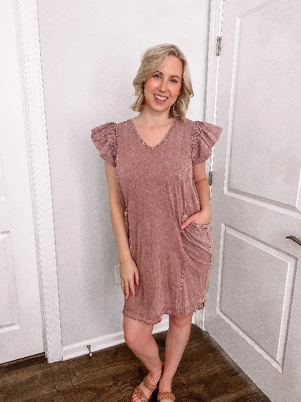 Grand Opening Sale Everyday Mineral Wash Dress