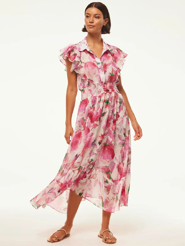 Season Finale Sale Florencia Dress - Garden Fuschia