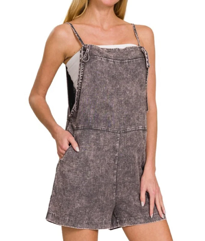 Holiday Sale For the Moment Romper in Ash Grey