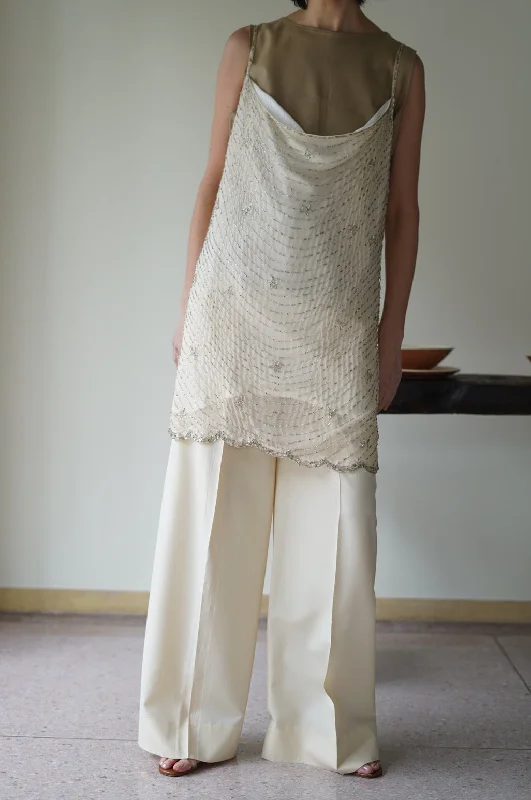 Epic Deals FUMIKA_UCHIDA<BR>HAND BEADED EMBROIDERY SLIP DRESS