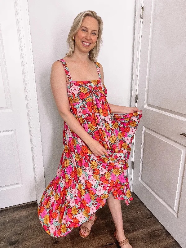 Unbeatable Prices Funky Floral Hi Lo Dress