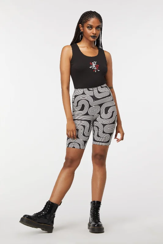 Hurry In Geo Bike Shorts