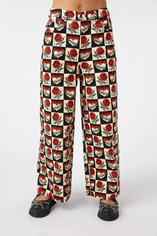 Seasonal Sale Guilded Heart & Rose Pant