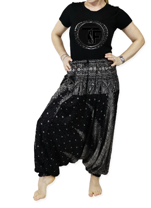 Customer Appreciation Sale Harem Pants Unisex Peacock Yoga Pants Drop Crotch Floral Baggy Pants Customer Appreciation Sale Harem Pants Unisex Peacock Yoga Pants Drop Crotch Floral Baggy Pants