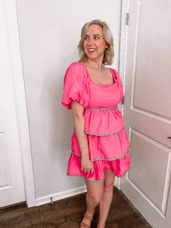 Sneak Peek Sale Hot Pink Fiesta Dress