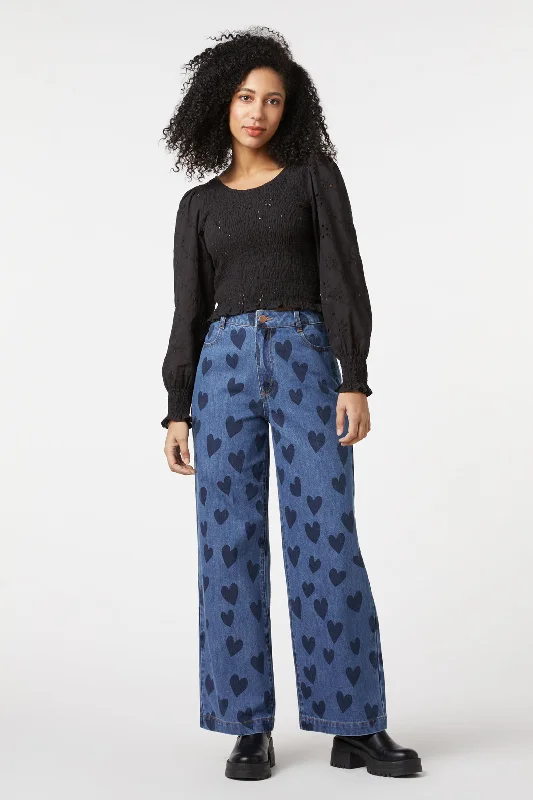 Fantastic Deals Indigo Hearts Jean