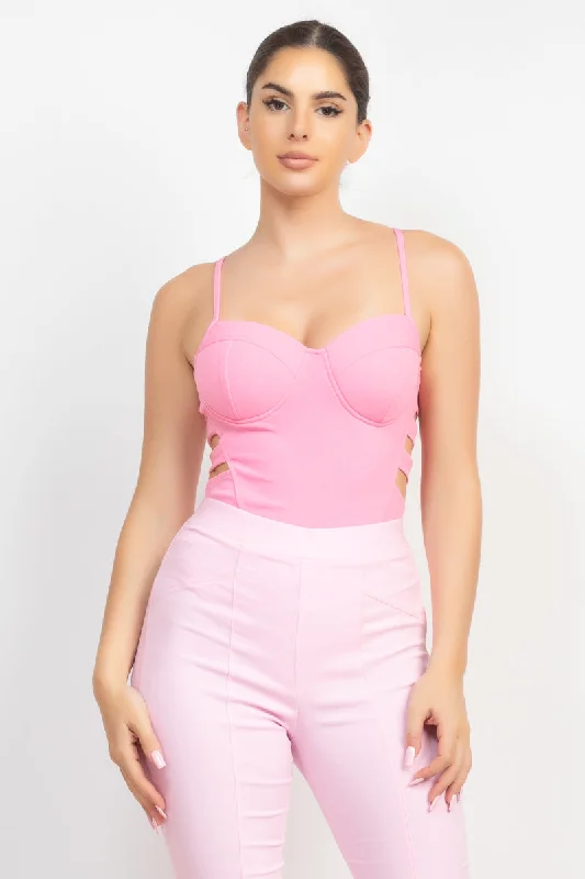 Members Only Sweetheart Side Cutouts Bodysuit