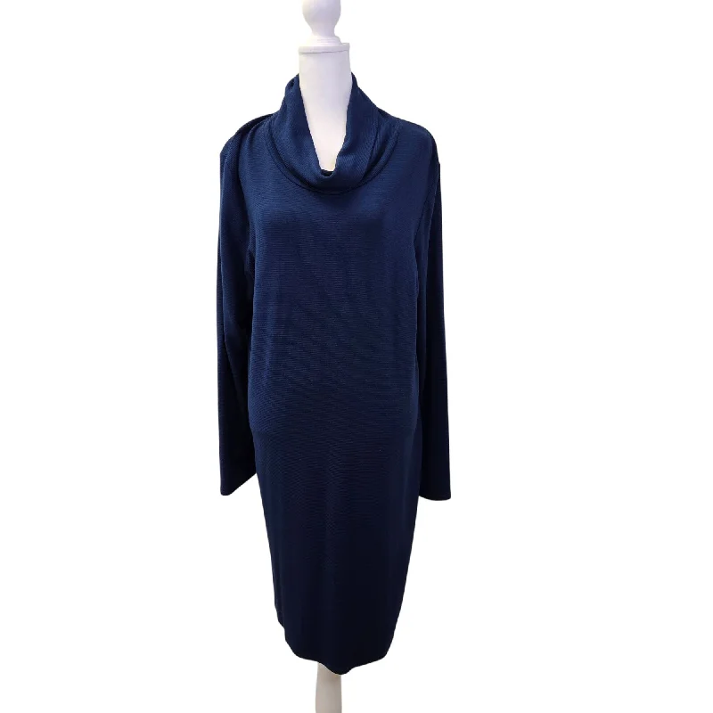 Discount Extravaganza J. Jill Wearever Collection Ribbed Cowlneck Dress Size Large