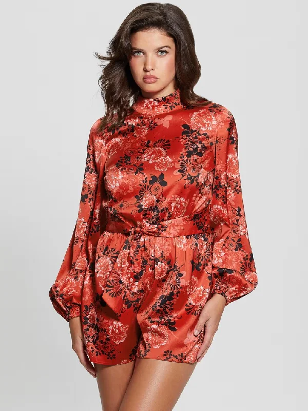 Unbeatable Prices JESSICA MOCK NECK ROMPER