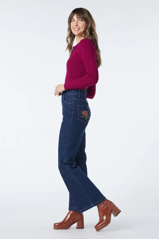 Stock Clearance Josie Embroidered Jean