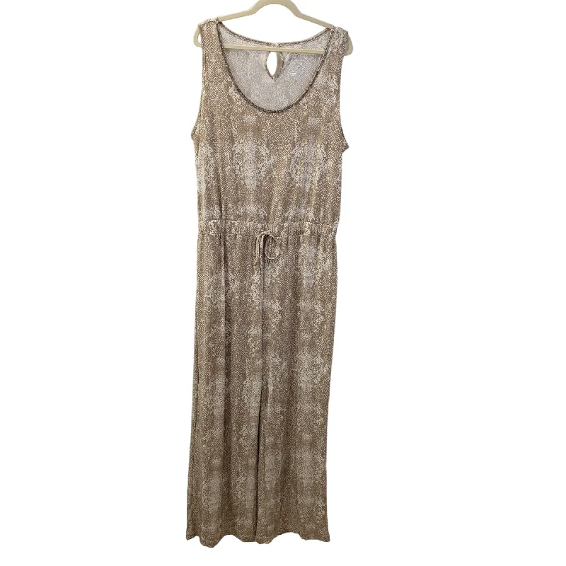 Amazing Deals Juicy Couture Snake Print Jewel Embellished Jumpsuit Size XL