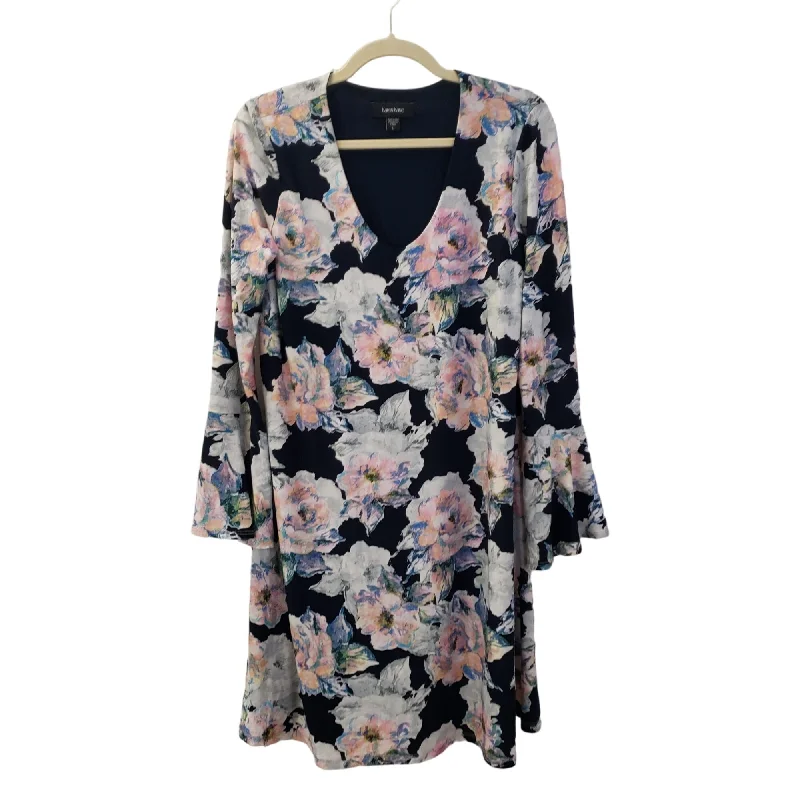 Today Only Karen Kane Floral Bell Sleeve Mini Shift Dress Size Large