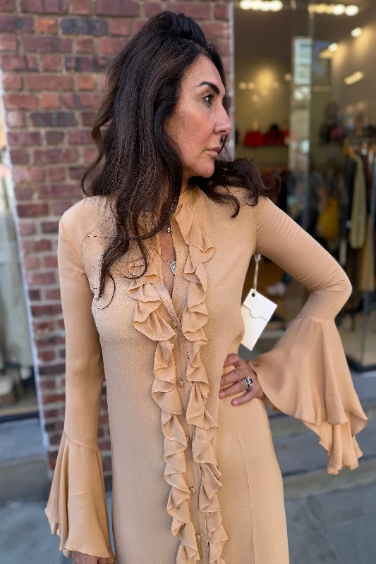 Limited Stock KHAITE NWT LS Dress with frills / XS