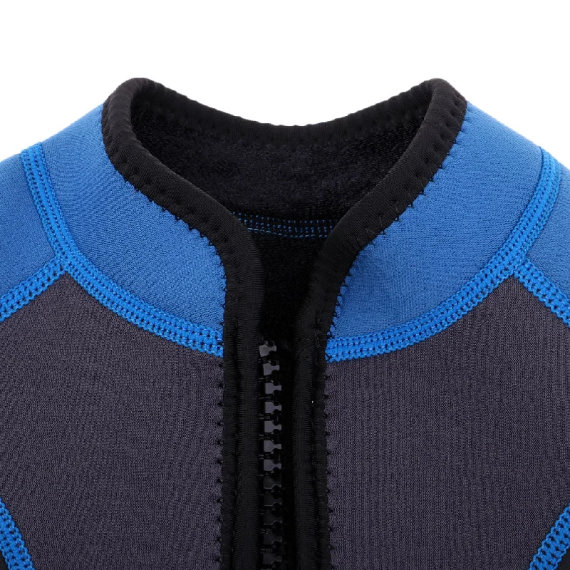Today’s Deal Maxbell Kids 3.5mm Neoprene Wetsuit One-Piece Short Sleeve Jumpsuit Swimwear Blue-12