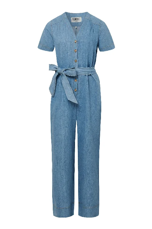 Online Exclusive Elouise Jumpsuit Light Wash